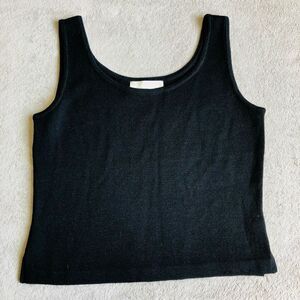 NWOT Vintage St. John Basics Black Knit Tank Top